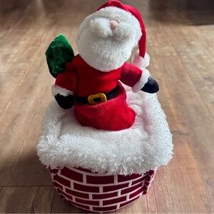 Dan Dee Christmas Santa Chimney Hat Animated Sings Collectors Choice Plush